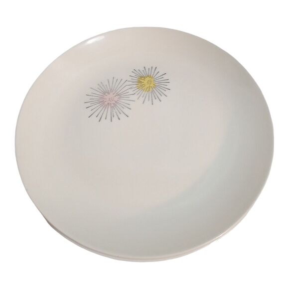 2 VTG Blue Ridge Pottery Plate Mid Century Modern Retro Decor ATOMIC BURST MCM - Picture 3 of 6